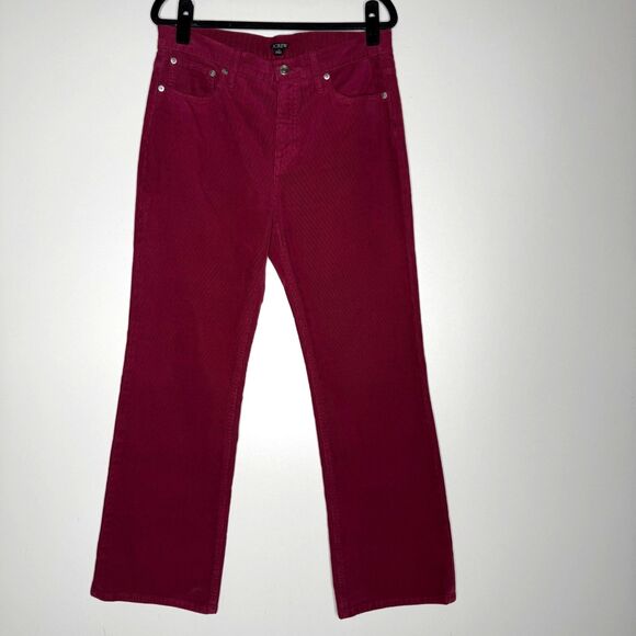J. Crew 2023 High Rise Slim Demi Boot Corduroy Pant Women's Size 29 - Picture 1 of 10